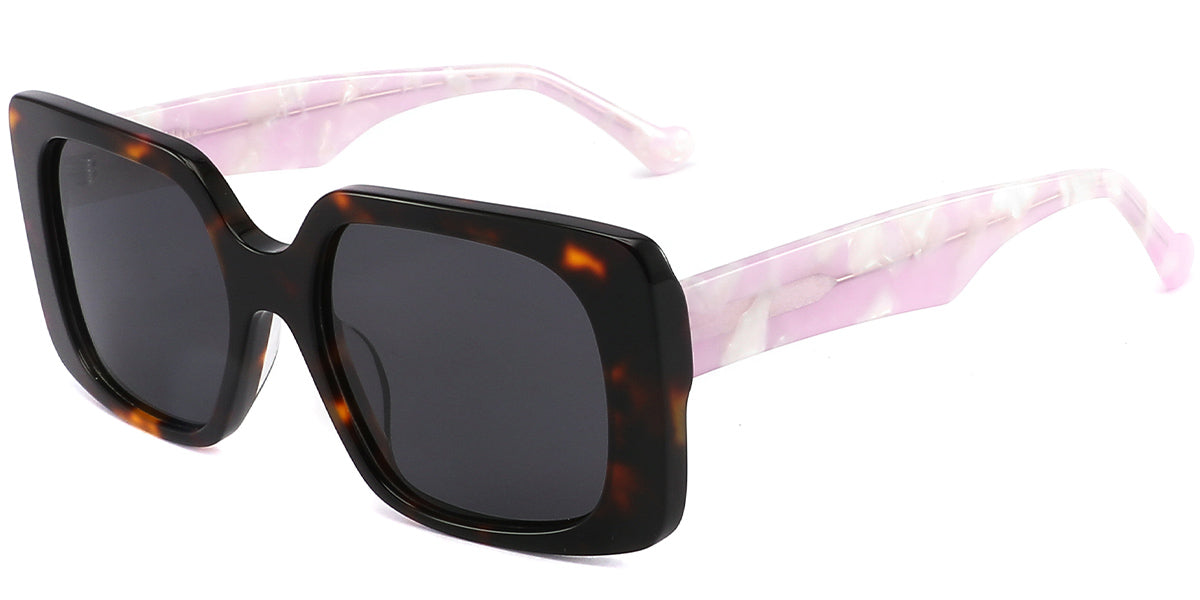 Tortoiseshell + Dark Gray Polarized Lenses (SG4789-2)