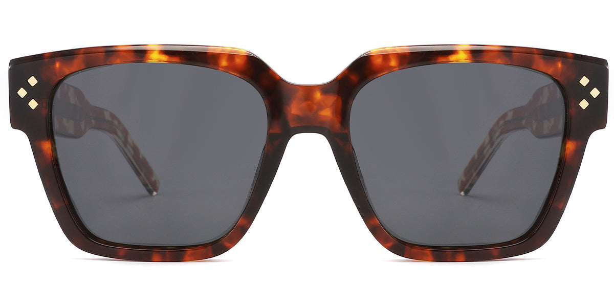 Tortoiseshell + Dark Gray Polarized Lenses (SG5043-2)
