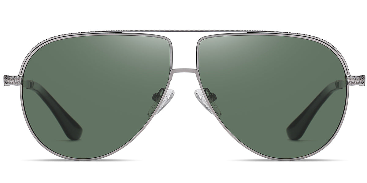 Gun Metal + Dark Green Polarized Lenses (SG4352-3)