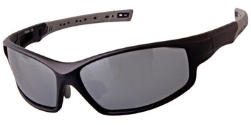 Black + Mirrored Silver Polarized Lenses (SG6290-1)