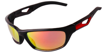 Bright Black + Mirrored Red Polarized Lenses (SG6282-4)