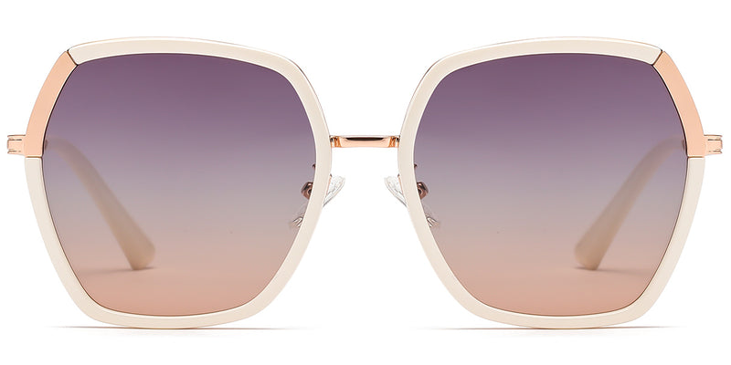Beige + Purple-Yellow Polarized Lenses (SG6141-675)