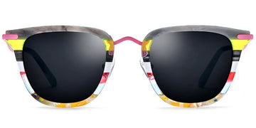 Pattern Pink + Dark Gray Polarized Lenses (SG6076-3)