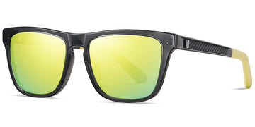 Translucent Gray + Mirrored Yellow Polarized Lenses (SG6143-2)