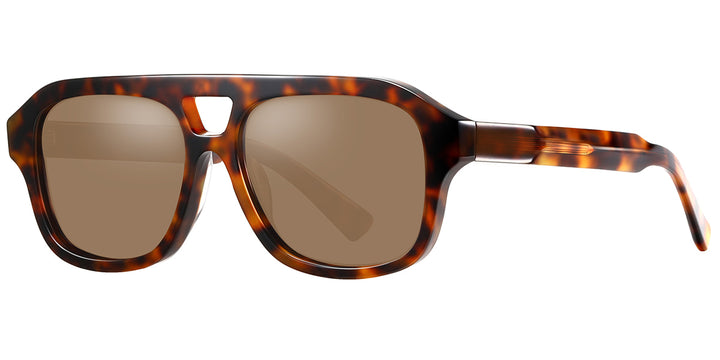 Tortoiseshell + Amber Polarized Lenses (SG6255-2)