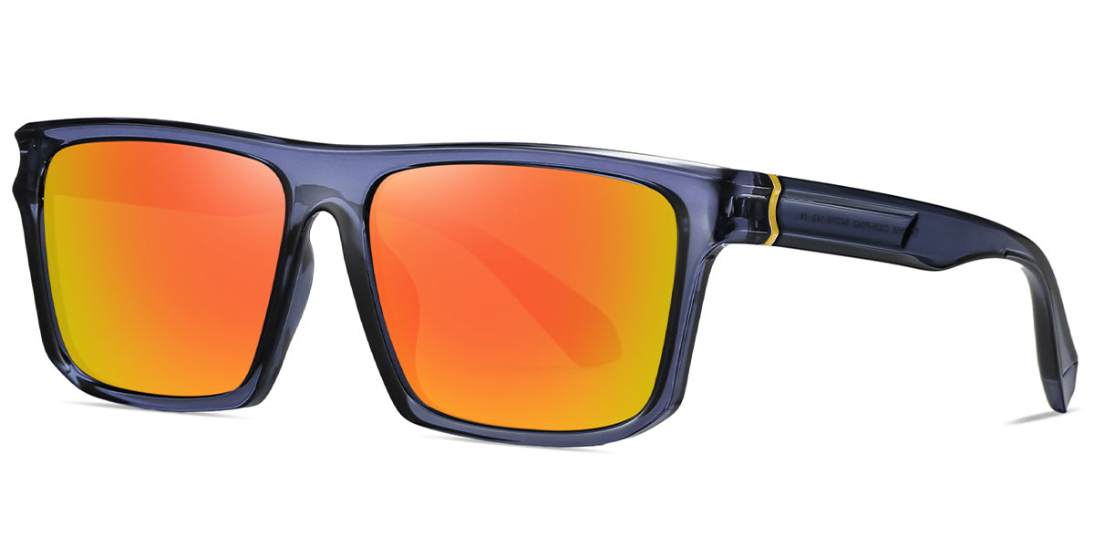 Translucent Blue + Mirrored Orange Polarized Lenses (SG5259-344)