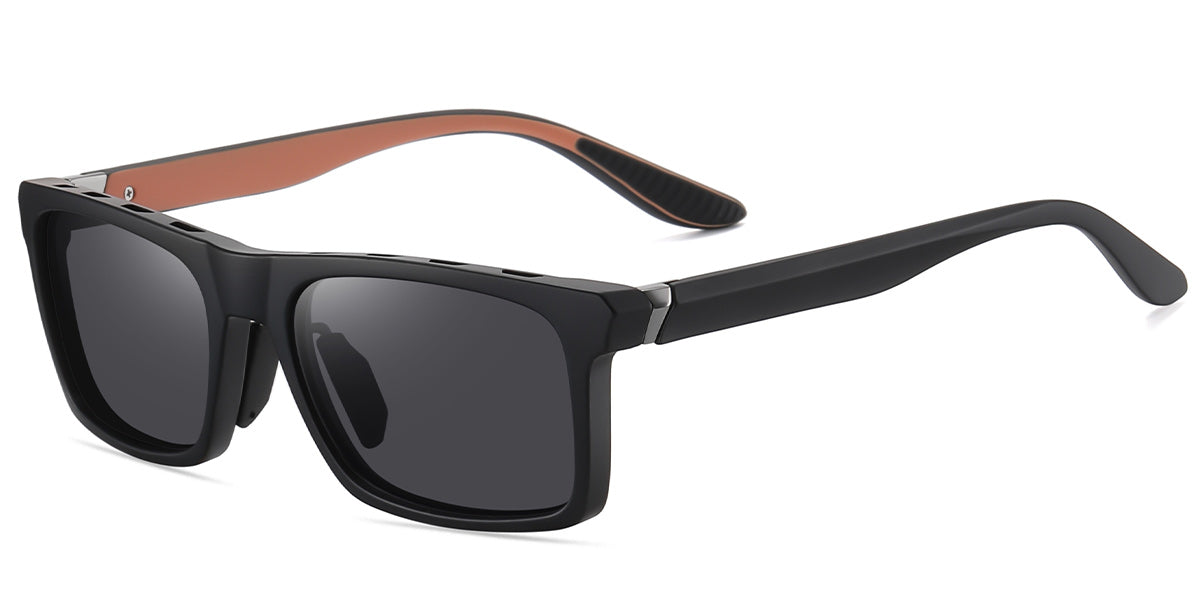 Matte Black + Dark Gray Polarized Lenses (SG5549-73)