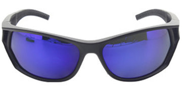 Matte Black + Mirrored Blue Polarized Lenses (SG6289-1)