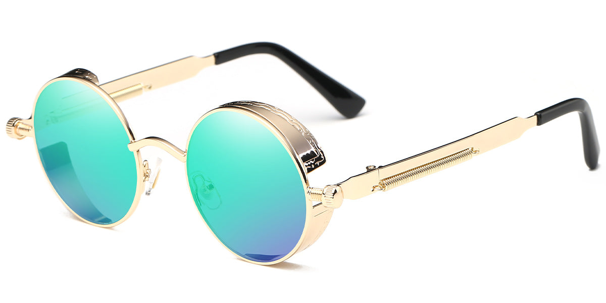 Gold + Mirrored Green Lenses (SG5550-7)