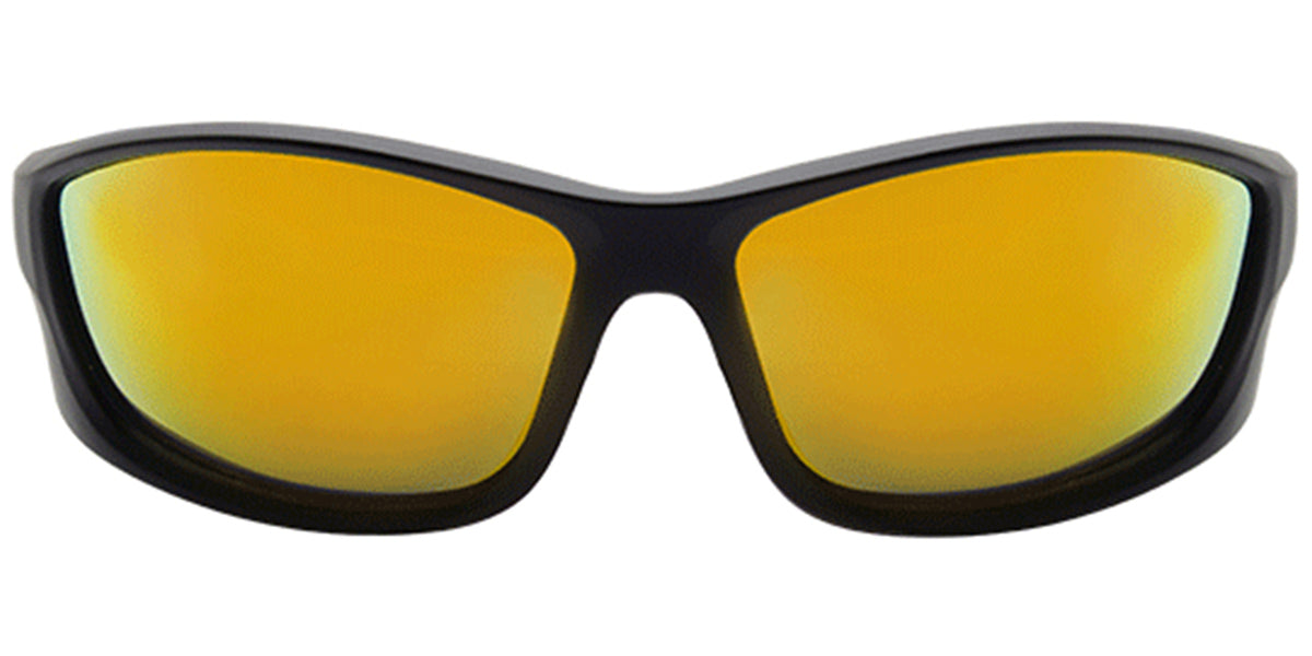 Black + Mirrored Yellow Polarized Lenses (SG6283-1)