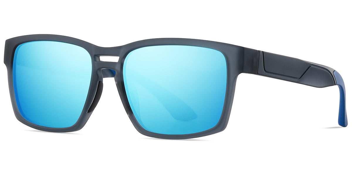 Gray + Mirrored Ice Blue Polarized (SG6148-4)