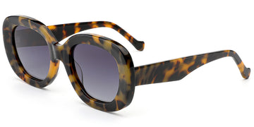 Tortoiseshell + Gradient Gray Polarized Lenses (SG6243-2)