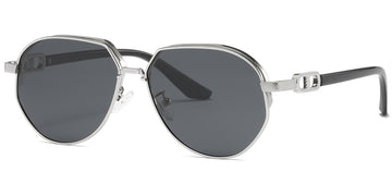 Silver + Dark Gray Polarized Lenses (SG6140-1)