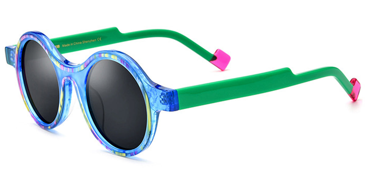 Pattern Blue + Dark Gray Polarized Lenses (SG6399-1)