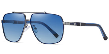 Gun Metal + Gradient Blue Polarized Lenses (SG4740-2)