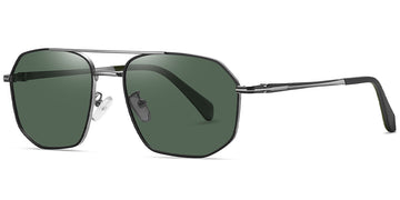 Black Gun Metal + Dark Green Polarized Lenses (SG4415-4)