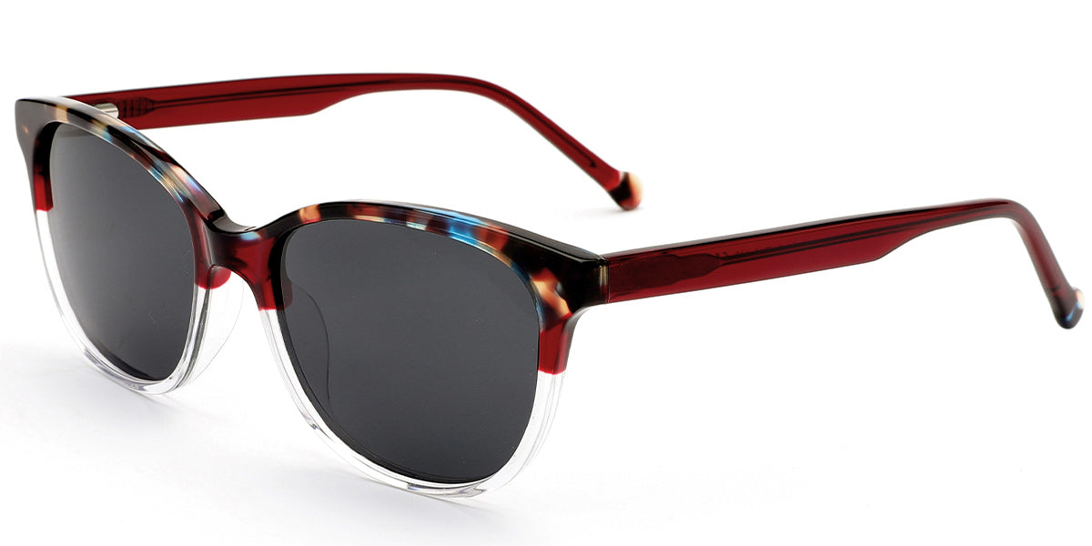 Pattern Wine Red + Dark Gray Polarized Lenses (SG4894-4)