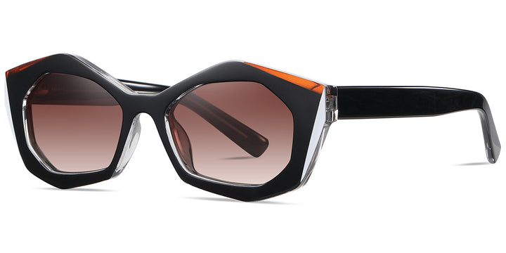 Pattern Black + Gradient Amber Polarized Lenses (SG6228-5)