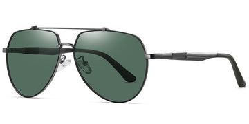 Gun Metal + Dark Green Polarized Lenses (SG4414-21)