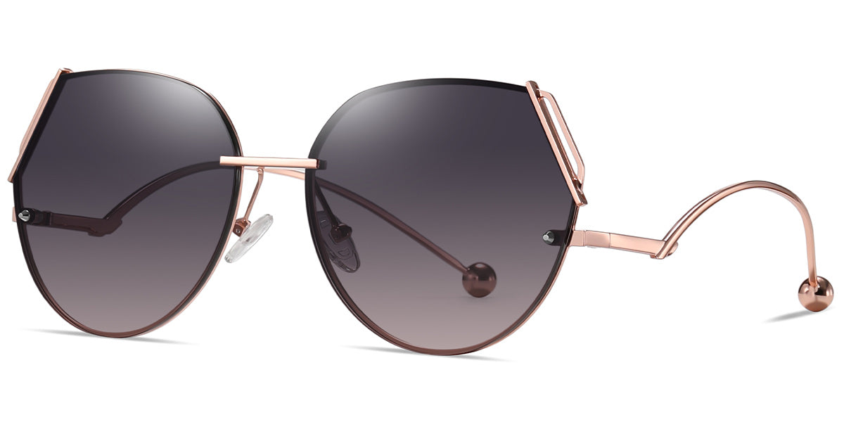 Rose Gold + Gray-Pink Polarized Lenses (SG5311-2)
