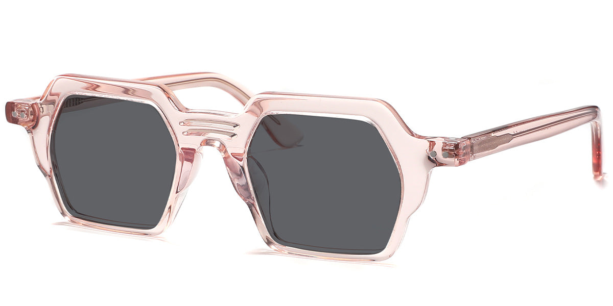 Translucent Pink + Dark Gray Polarized Lenses (SG5600-4)