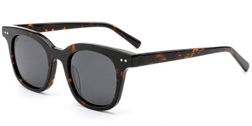 Tortoiseshell + Dark Gray Polarized Lenses (SG6115-2)