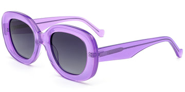 Translucent Purple + Gradient Gray Polarized Lenses (SG6243-4)