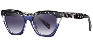 Pattern Blue + Gradient Gray Polarized Lenses (SG6271-2)