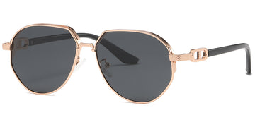 Rose Gold + Dark Gray Polarized Lenses (SG6140-3)