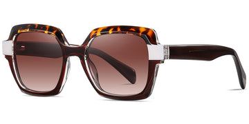 Pattern Tortoiseshell + Gradient Amber Polarized Lenses (SG6224-4)