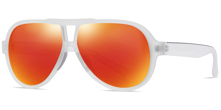 Translucent White + Mirrored Red Polarized Lenses (SG6161-5)