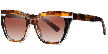 Pattern Tortoiseshell + Gradient Amber Polarized Lenses (SG6273-3)