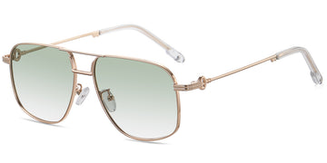 Rose Gold + Gradient Green Polarized Lenses (SG4951-3)