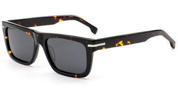 Tortoiseshell + Dark Gray Polarized Lenses (SG6117-2)