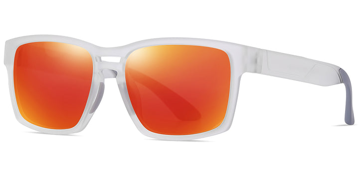 Translucent White + Mirrored Red Polarized Lenses (SG6148-5)