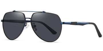 Black Blue + Dark Gray Polarized Lenses (SG4414-102)