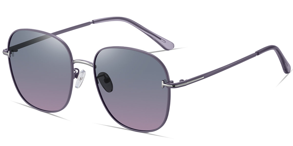 Silver-Purple + Gray-Pink Polarized Lenses (SG4997-4)