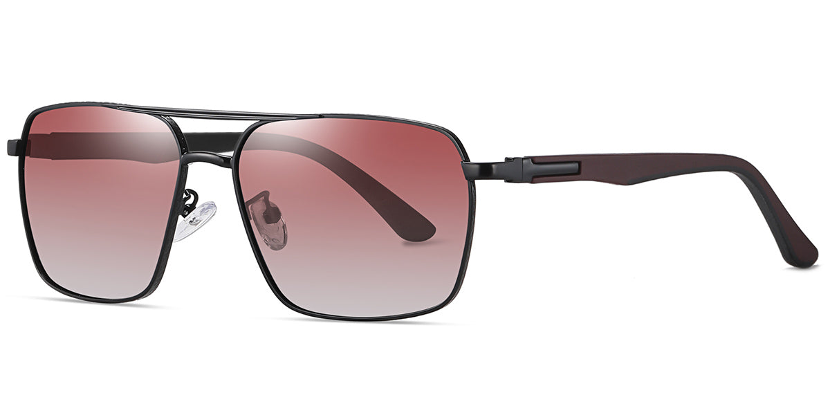 Black + Gradient Pink Polarized Lenses (SG4742-5)