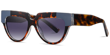 Pattern Tortoiseshell + Gradient Gray Polarized Lenses (SG6226-4)