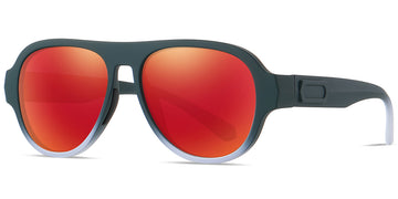 Gradient Green + Mirrored Red Polarized Lenses (SG6164-5)