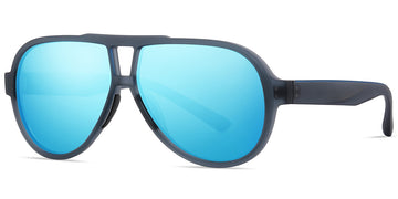 Gray + Mirrored Ice Blue Polarized Lenses (SG6161-4)