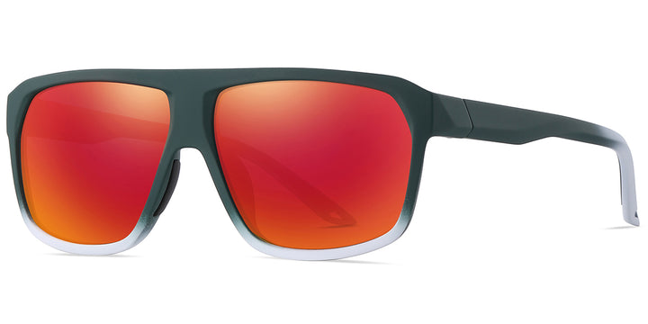 Gradient Green + Mirrored Red Polarized Lenses (SG6163-5)