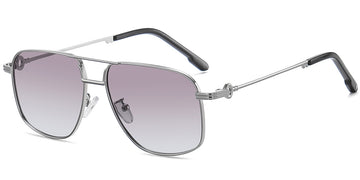 Silver + Gradient Purple Polarized Lenses (SG4951-1)