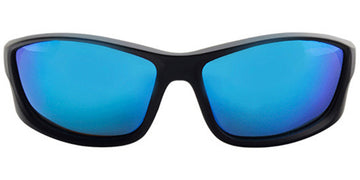 Black + Mirrored Ice Blue Polarized Lenses (SG6283-4)