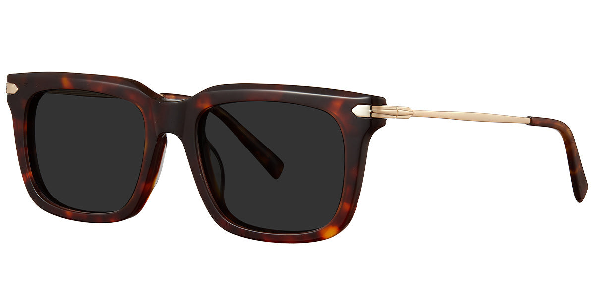 Tortoiseshell + Dark Gray Polarized Lenses (SG5396-3)