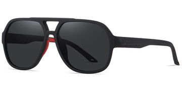 Black + Dark Gray Polarized Lenses (SG6162-1)