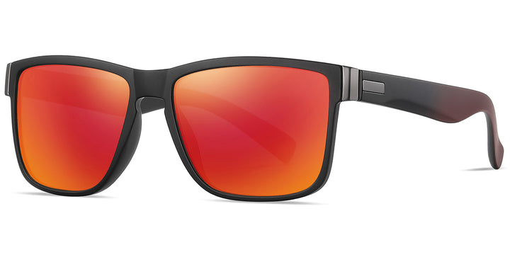 Black + Mirrored Red Polarized Lenses (SG6215-5)