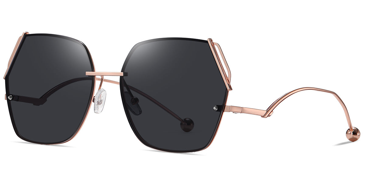 Rose Gold + Dark Gray Polarized Lenses (SG5310-1)