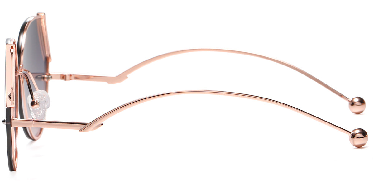 Rose Gold + Gray-Pink Polarized Lenses (SG5311-2)