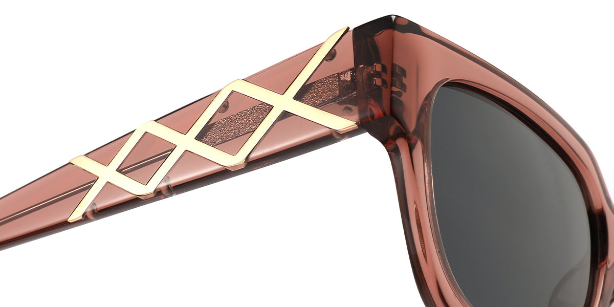 Translucent Pink + Dark Gray Polarized Lenses (SG5964-4)